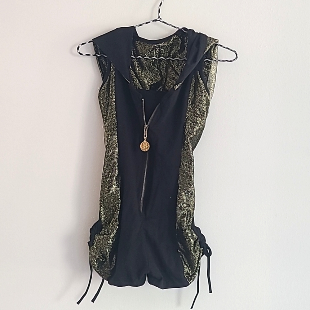Noralina Black and Gold Romper